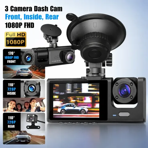 2" 1080P Dash Cam Video Recorder Car DVR Front&Rear View Camera Night Vision