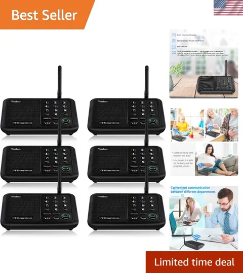 Intercoms Wireless for Home 5280 Feet Range 10 Channel 3 Code, Wireless Inter...