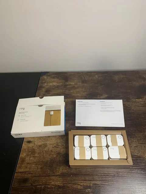 Ring - Alarm Contact Sensor (2nd Gen) (6-Pack) - White 4SD6SZ-0EN0 NEW Open Box
