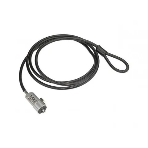 4xem 4XLAPLOCK6B 6FT LAPTOP LOCK KEYLESS 4 DIGIT WITH VINYL COATED STEEL CABLE B