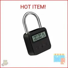 Tookie Metal Timer Lock, 99 Hours Max Timing Lock, USB Rechargeable Timer Padloc