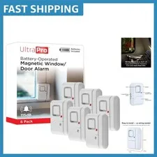 Secure Your Home: 6-Pack Wireless Window & Door Alarm System with 120dB Alert
