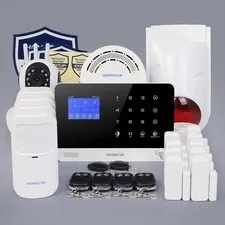 HOMSECUR Wireless WIFI 4G GSM LCD Home House Alarm System with 4 Pet-Immune PIR