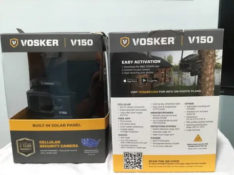 Vosker V150 4G/LTE  Solar Power Cellular Security Camera   100% Wireless