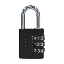 ABUS Padlock 30mm - Resettable Combination Padlocks-BLACK-Free Post-14430BLK