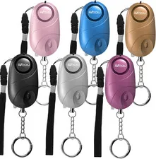 6Pack Personal Alarm Siren Emergency Self Defense Security with LED Lights Safet