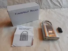 Fingerprint Activated Steel Padlock
