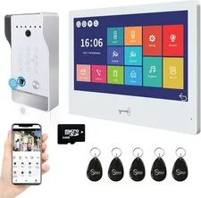 1080P Wired Video Door Phone: 10" Touch Screen for Apartment Intercom System