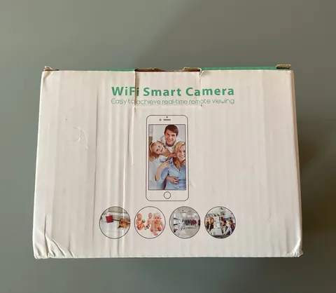 WiFi Smart Camera Indoor Wi-Fi IP Surveillance Camera, White/Black