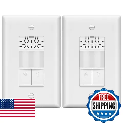 LIDER Humidity Sensor Switch and Motion Sensor Light Switch, PIR Sensor