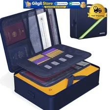 Secure 16.1" Fireproof Box for Documents - 3-Digit Lock & Waterproof Design