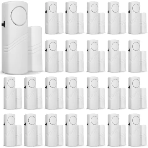 Xuhal 24 Pcs Door Window Alarm for Home Security Bulk Wireless Door Sensors Secu