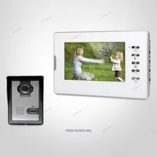 7" Wired Video Door Phone Intercom System with IR Night Vision for Home Security