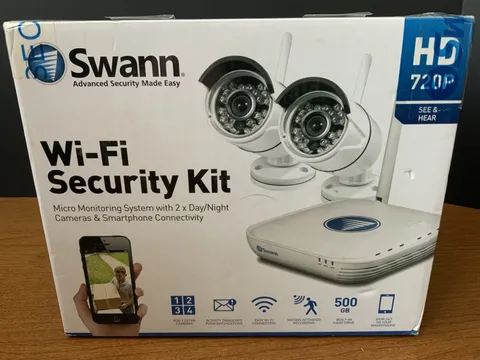 Swann 2 Camera SWNVK-460KH2 / US NVK-460 Wi-Fi Security Kit 500GB HDD NEW SEALED