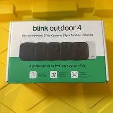 Blink Outdoor 4 (4th Gen) 5-Camera Security System w/ Sync Module Brand New