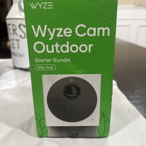 Wyze Cam Outdoor Starter Bundle Wire-Free W/32GB Memory NEW Sealed WVOD1B1MSD32
