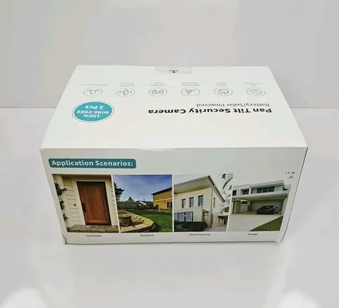Pan Tilt Solar Powered Security Camera DL201 100% Wire-Free 2 Cameras W/Solar