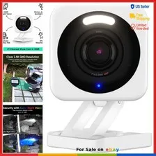 Smart Home Security Camera 2.5K QHD Indoor Outdoor Motion Detection Color Night