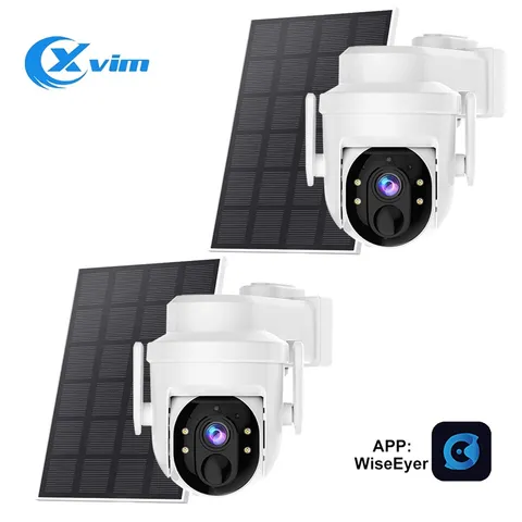 2K Solar Battery Security Camera System 360° Pan/Tilt WiFi Smart Home Security