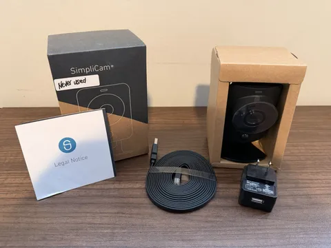 SimpliSafe SimpliCam 1080p Wi-Fi Indoor Motion Sensor IP Camera Black Wired