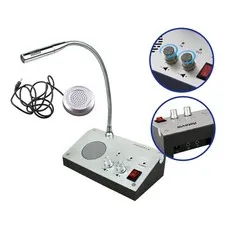Dual-Way Talk Through Window Counter Intercom Speaker System