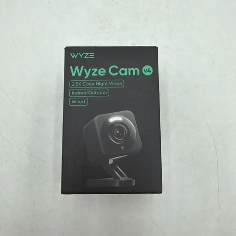 Wyze Cam V4 2.5K Color Night Vision Indoor/Outdoor Black Google Alexa