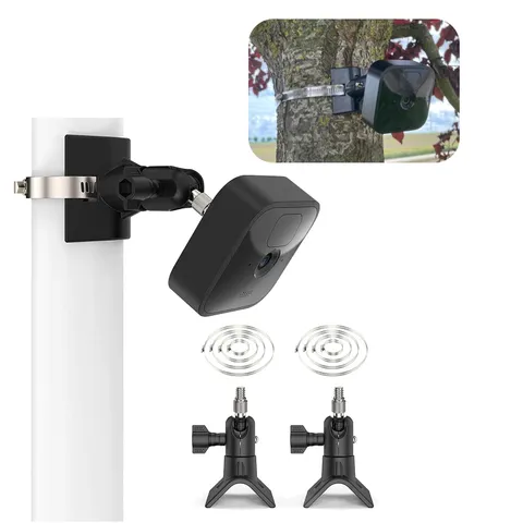 No-Drill Outdoor Pole Mount, Pole Mount Compatible with Blink Camera 4th & 3r...