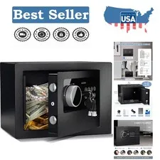 Versatile Steel Money Safe with Easy Setup & Concealed Design - 4.6L Capacity