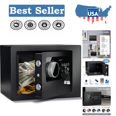 Versatile Steel Money Safe with Easy Setup & Concealed Design - 4.6L Capacity
