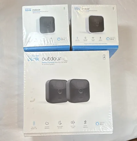 Blink 4-Cam Battery 1080p Wi-Fi Bundle Night Vision 2-Way Audio Alexa