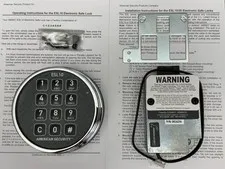 American Security - ESL10 ESL10XL - Lighted Keypad - Electronic Safe Lock Chrome