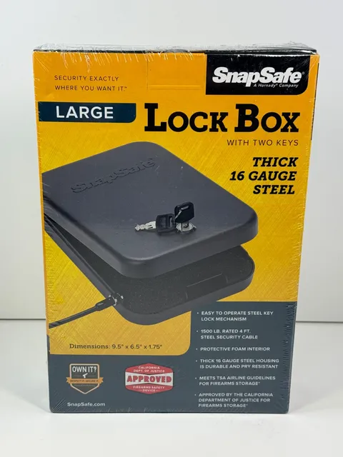 SnapSafe Large Lock Box 75200 Key Lock Sealed