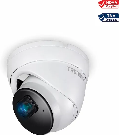 TRENDnet Indoor Outdoor 5MP H.265 PoE IR Fixed Turret Network Camera, IP66 Rated