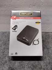 Defiant Portable Drawer Safe 3 Digit Combo Lock W/ Steel Cable To Secure Unit