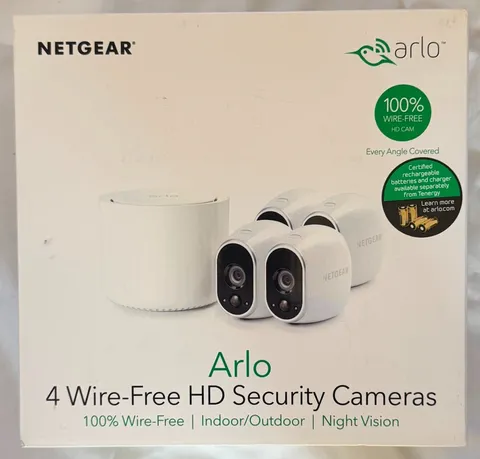 NEW Arlo Pro VMS3430-100NAS Wireless (4) HD camera Surveillance Security System