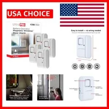 Battery-Powered 120dB Window & Door Alarms - Wireless Home Protection Set