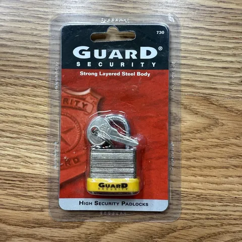 Guard Security Padlock 1-1/4" Laminated Steel Lock 730 High Security 2 Keys
