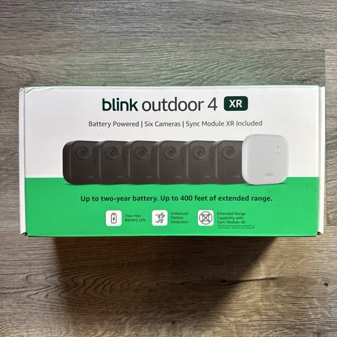 Blink Security Cameras 6 Camera Set Outdoor 4 XR with Sync Module HD Wireless