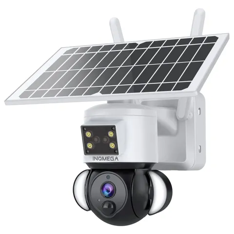 INQMEGA Solar Security Cameras Tuya Smart,3MP FHD WiFi 360° View 15000mAh Sol...