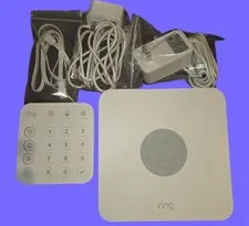 Ring 2nd Gen Hub 4HB1U9-0EN0 with Passcode Key Pad and Power Adapters