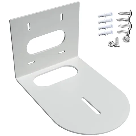 PTZ Camera Wall Mount Bracket Universal Metal White SpaceSaving Design