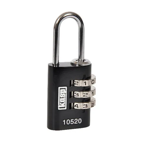 Kasp K10520BLAD Aluminum Combination Lock 20mm Black