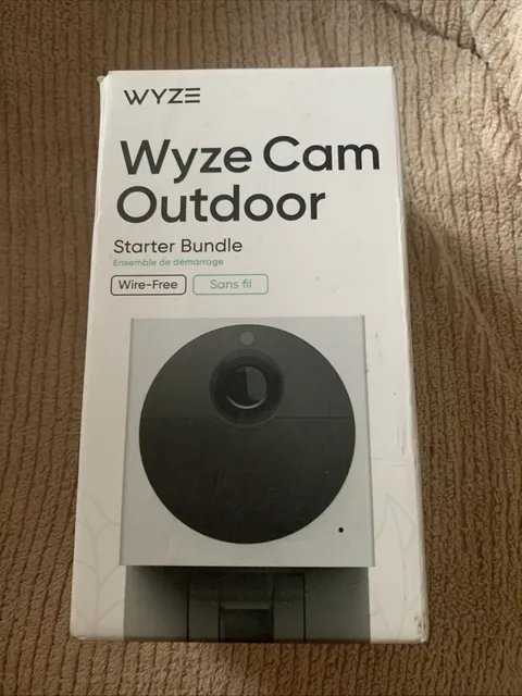 Wyze Cam Outdoor Starter Bundle 1080p HD Indoor Outdoor Wire-Free