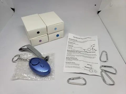 4 Pack Safe Personal Alarm, 140DB LOUD Security Alarm Keychain W/ LED Light