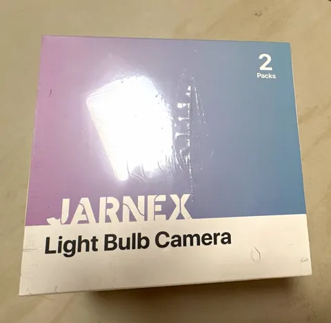JARNEX 2-Pack 2K Wi-Fi Bulb Cameras Color Night Vision Pan/Tilt Tracking