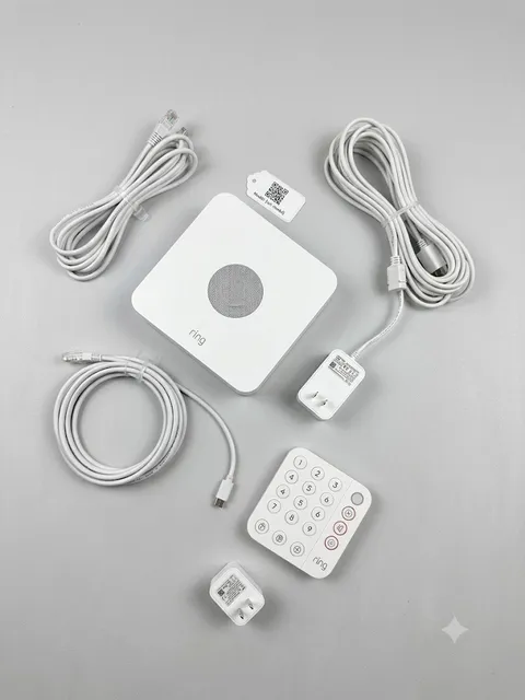 Ring Alarm 5-Piece Kit (1st Gen) - Base Station, Keypad, Range Extender & Cables
