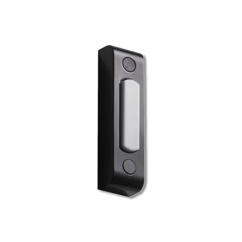 Globe Black Metal/Plastic Wired Pushbutton Doorbell 18000216