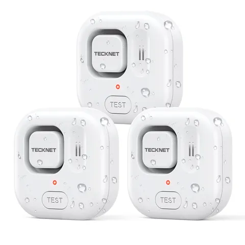 Water Leak Detectors for Home, 120dB Water Sensor Alarm Leak Detector, IP66 W...