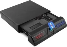 MAXSafes Slide-away handgun safe with Biometric Finger Vein Lock, Quick-Acces...
