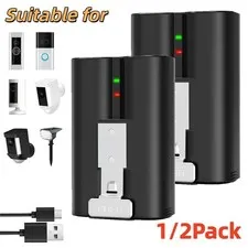 1/2 Pack Battery V4 For Ring Battery Doorbell Plus 5F77E9,Video Doorbell 2/3/4